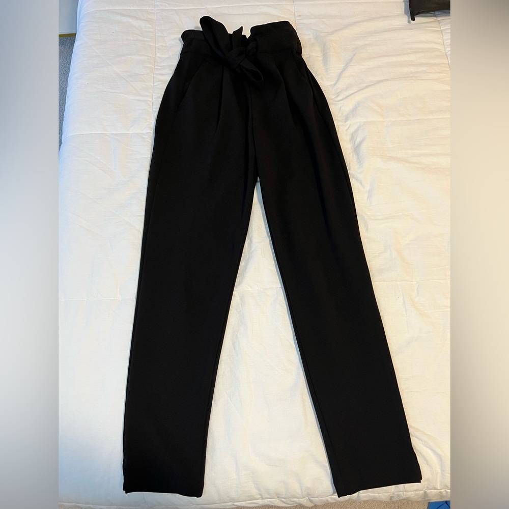 XXS dynamite black tie up dress pants